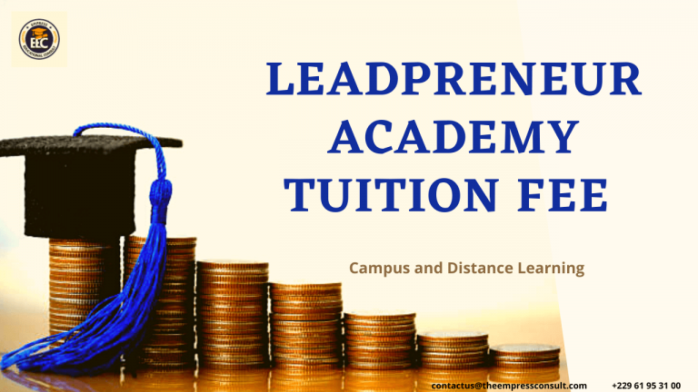 Leadpreneur Academy Tuition Fee 2024- Campus and Distance Learning