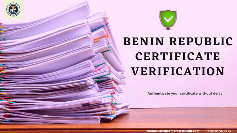 Benin Republic Certificate verification Process