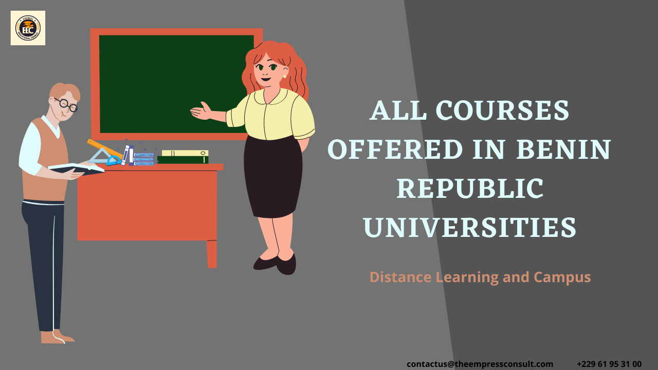 List of Courses Offered in Benin Republic Universities