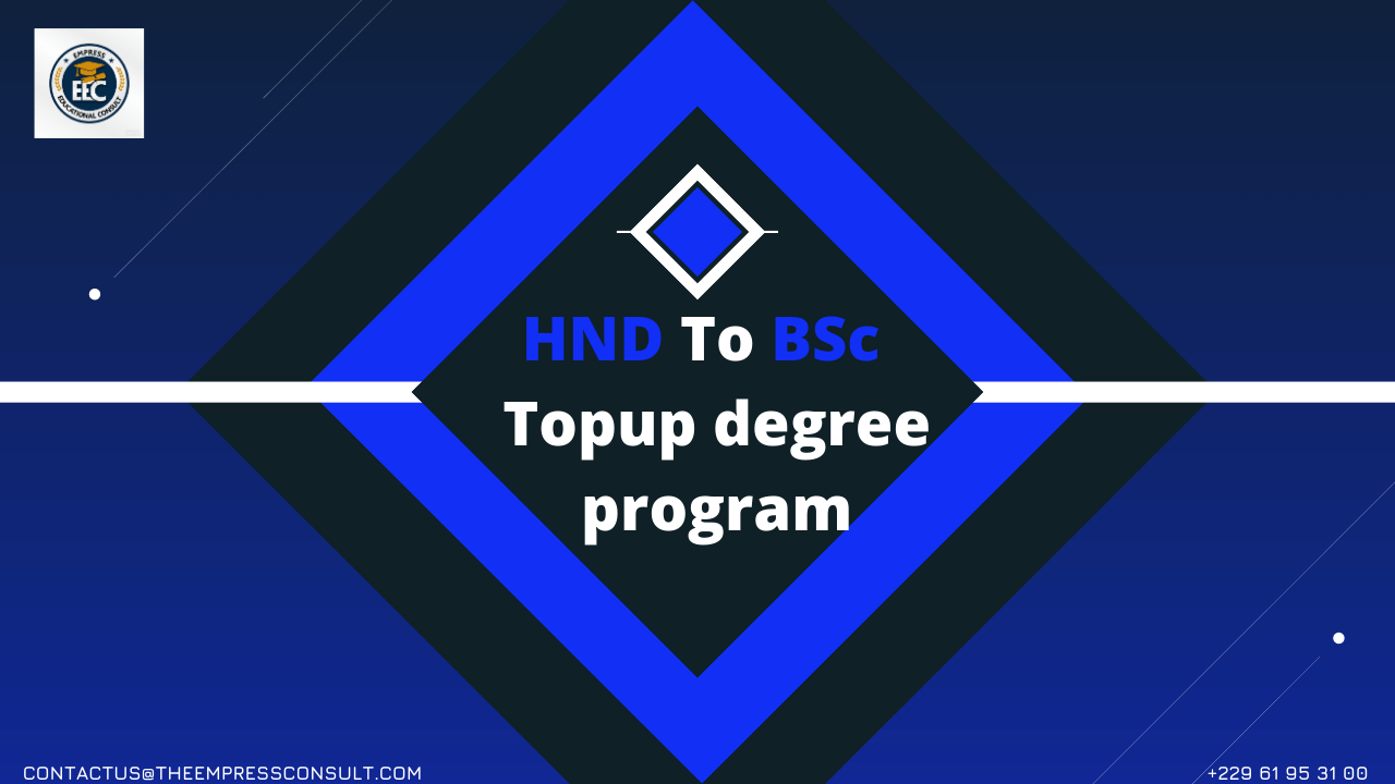 HND to BSc Top-up degree program in Benin Republic university